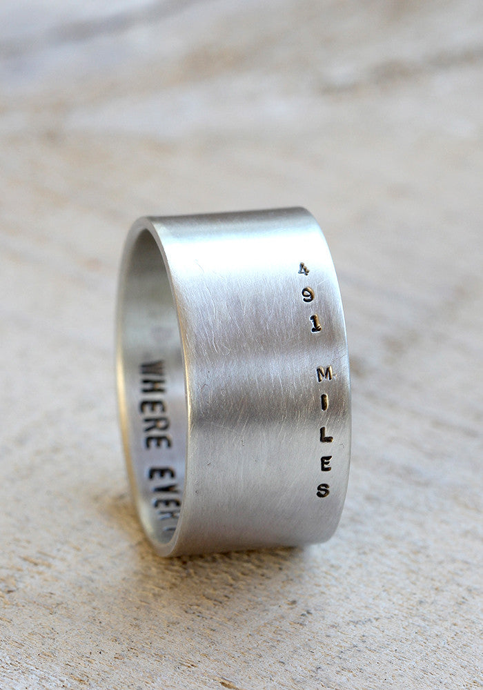 Long distance relationship promise ring sale