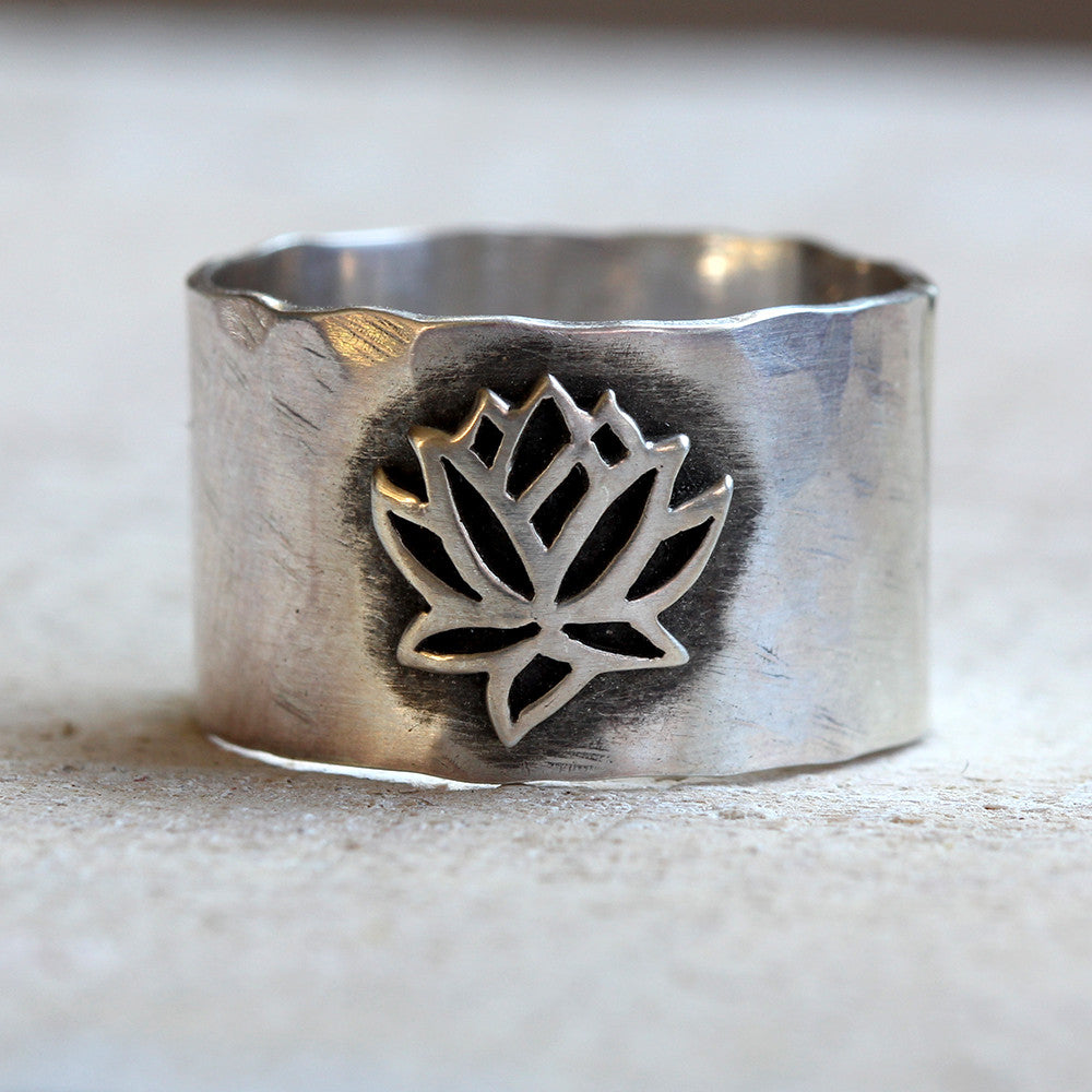 Yoga jewelry lotus ring