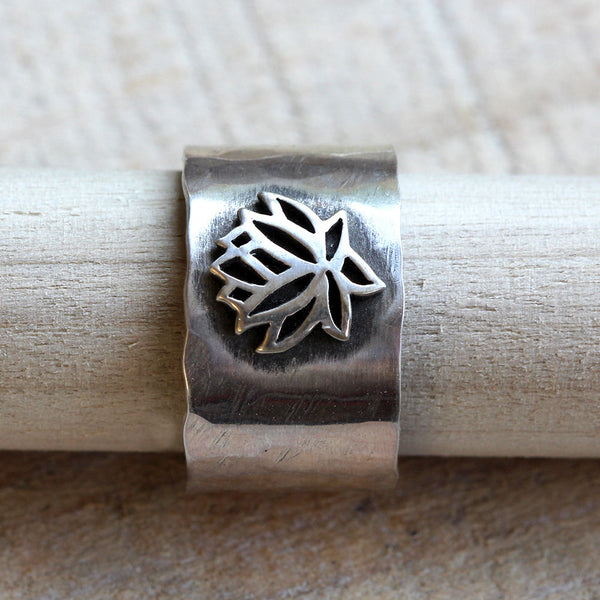 Yoga jewelry lotus ring