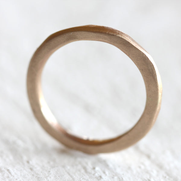 Rustic Solid Gold Ring