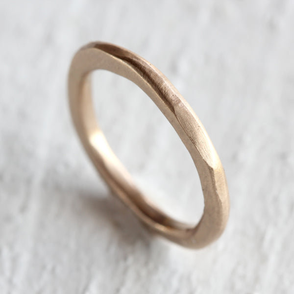 Rustic Solid Gold Ring