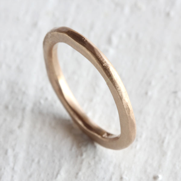 Rustic Solid Gold Ring