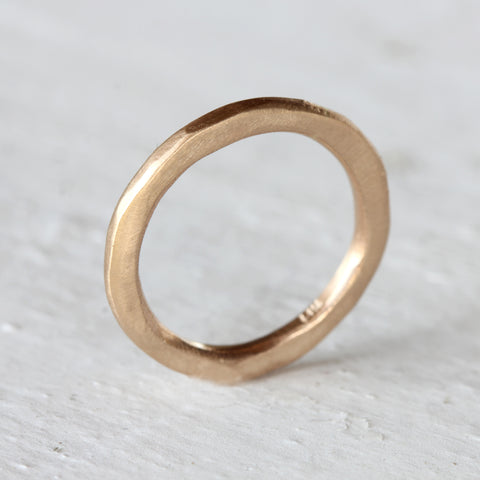 Rustic Solid Gold Ring