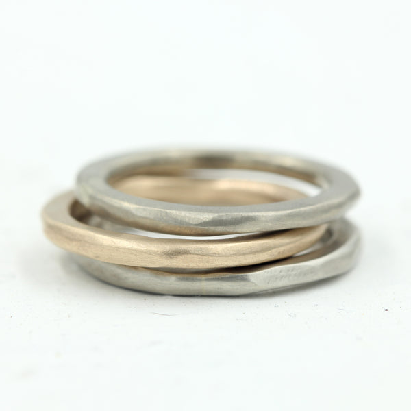 Rustic Solid Gold Ring